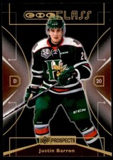 2019-20 UPPER DECK CHL 1999-00 UD CLASS RETRO JUSTIN BARRON HALIFAX MOOSEHEADS
