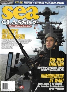 Revista Sea Classics abril 2020 USS Princeton Rumrunners HMS Hood Bismarck PTF - Imagen 1 de 11