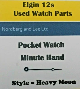 Reloj Bolsillo Elgin 12 Minutos Mano Luna Pesada Piezas Originales  - Imagen 1 de 1