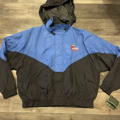 Abrigo Chaqueta MV Sport Nascar Racing Para Hombres Talla XL Azul Negro Cremallera Completa Nuevo con Etiquetas De Colección Foto 1 de 4