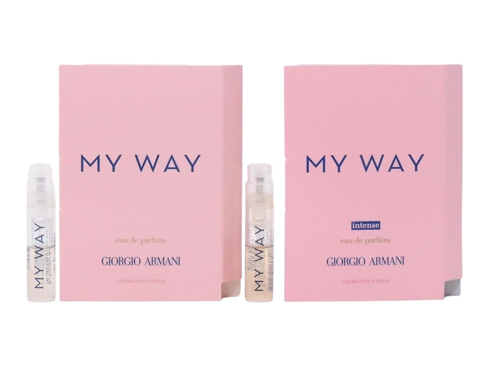 GIORGIO ARMANI MY WAY EDP INTENSO 1,2 ml 0,04 fl oz AMOSTRAS DE SPRAY DE PERFUME EXPERIMENTE AMBOS - Imagem 1 de 1