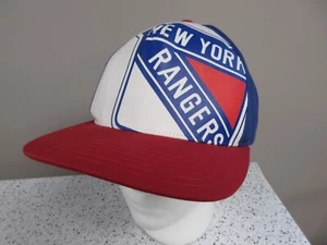 New York Rangers American Needle Big Logo NHL Hockey Snapback Hat Ball Cap NYC - Picture 1 of 5