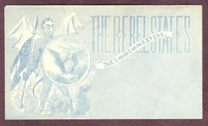 CIVIL WAR PATRIOTIC Cover - THE REBEL STATES - MISSISSIPPI  - RARE DESIGN ! - Picture 1 of 2