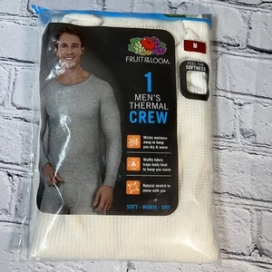 Fruit Of The Loom Herren Dual Defense Thermal Crew Shirt Medium M UnderWear NEU - Bild 1 von 4