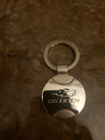 USTA US OPEN CHAMPIONSHIPS Silver Tone Keychain New No Packaging Cover
