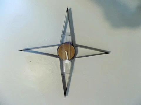 NEW Metal Iron Wall Clock Retro Clock Mid Century Clock 1950's Style Clock Cover