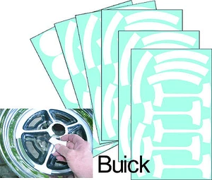 BUICK RALLY WHEEL PAINT Mask STENCIL Kit  - Picture 1 of 5