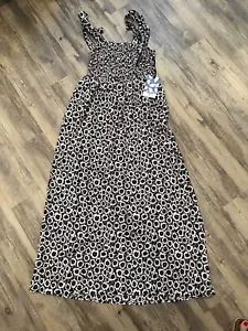 Diane Von Furstenberg DvF x Target Women’s Smocked Tie Poppy Dress XS Black - Picture 1 of 9