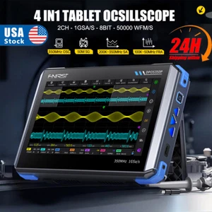 FNIRSI 4IN1 Digital Oscilloscope Dual Channel 350MHz Signal Generator Analyzer - Picture 1 of 17