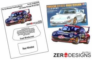 Zero Paints 1/24 911 GT2 Window Pre-Cut Painting Masks for Tamiya kits - Picture 1 of 1