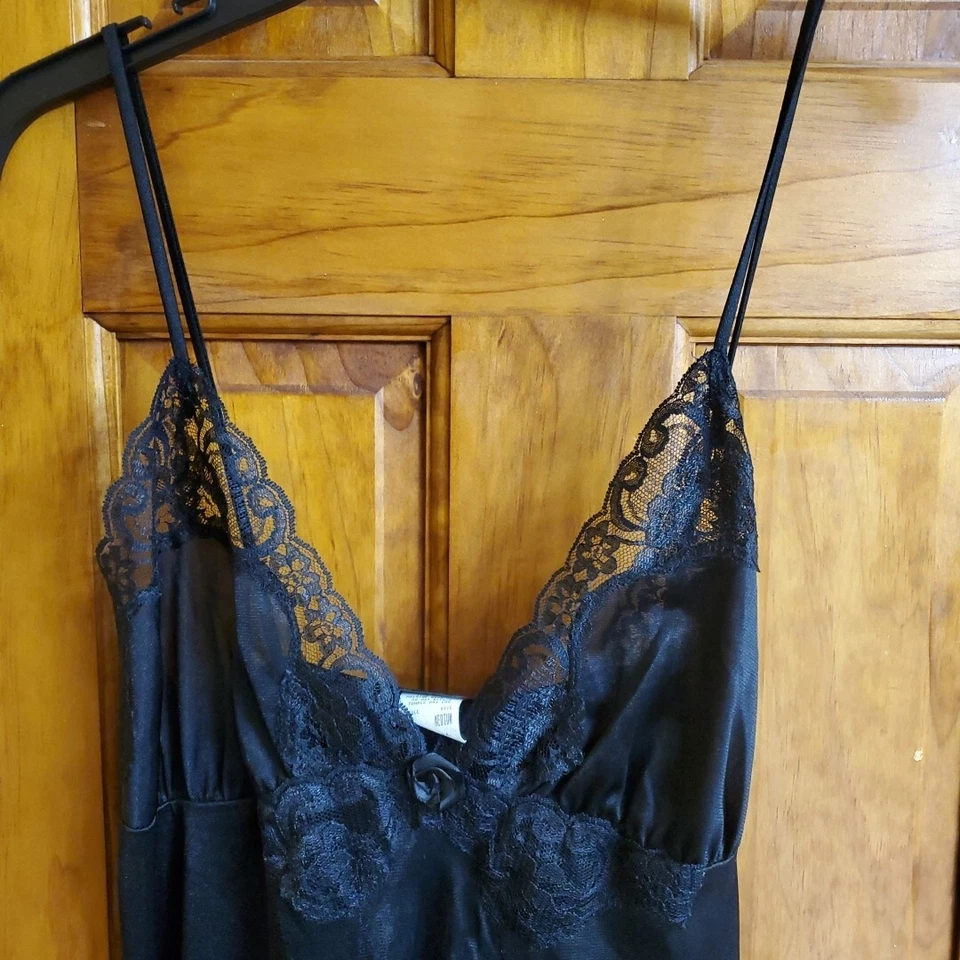 Fredericks Of Hollywood Camisón Negro Ropa de Dormir Camisón Talla Med Foto 1 de 4
