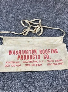Rare Washington Roofing Products~1950's Work Apron - Bild 1 von 10