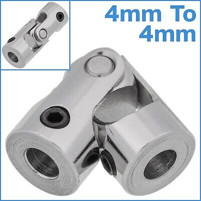 4mm To 4mm Stainless Steel RC Universal Joint Coupler Shaft Rotary Connecter • 7.76£