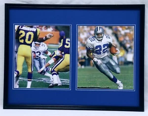 Emmitt Smith & Tony Dorsett Framed 18x24 Photo Set Cowboys - Picture 1 of 1