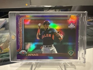 2025 Topps Pro Debut Franklin Arias Purple Foil /299 #PD-138 🔥 Boston Red Sox - Picture 1 of 4