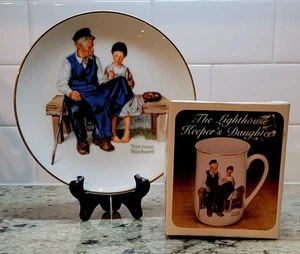 Special Edition Porcelain Collector's Plate by Norman Rockwell - Lighthouse... - Picture 1 of 5