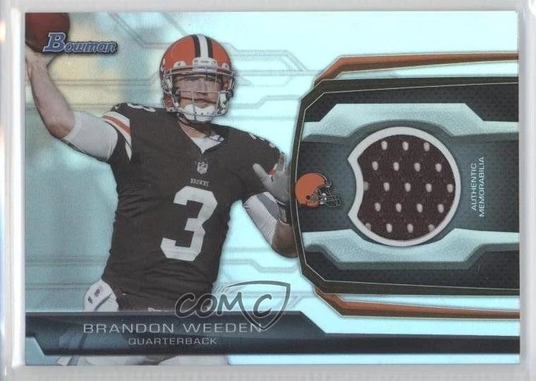 2013 Bowman Relic Brandon Weeden #BR-BW - Image 1 of 2