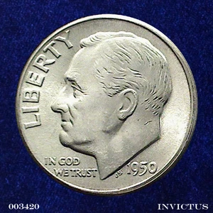 1950-D Roosevelt Dime (Brilliant & Uncirculated) - Picture 1 of 2
