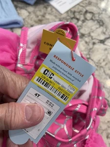 Girls swimsuit size 4 pink tutu one piece new with tags cat and Jack - Picture 1 of 4
