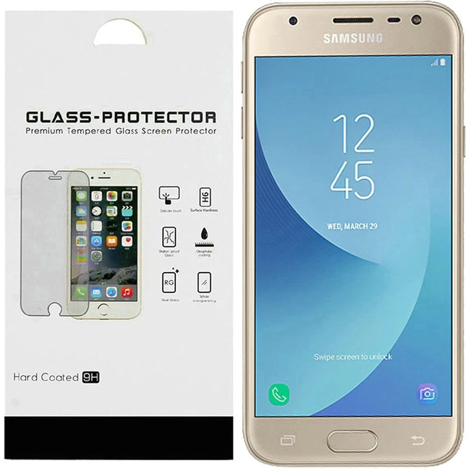 GSA Tempered Glass For Samsung Galaxy J3 (2018), J337 Clear - QTY 2 - Image 1 of 1