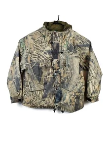 Cabela's Goretex Breakup Camo Waterproof Zip Hooded Shell Jacket Mens Size XXL - Picture 1 of 19