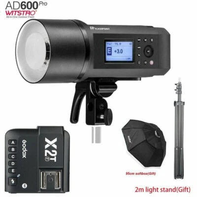 Godox AD600Pro 600W TTL Outdoor Flash+X2T-C Trigger For Canon+ 95cm Softbox Kit - Image 1 of 4