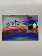 2010 Steven Hensley Bowman Platinum Refractor Auto RC Seattle Mariners BPA-SH