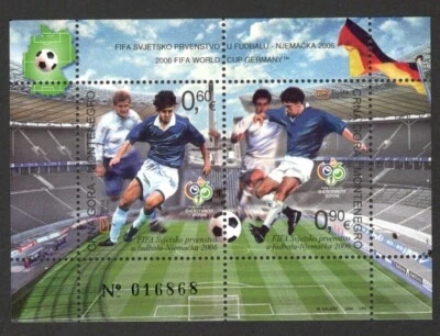 MONTENEGRO - BLOCO MNH - ESPORTE - FUTEBOL - FUTEBOL, COPA DO MUNDO FIFA ALEMANHA 2006. - Imagem 1 de 2