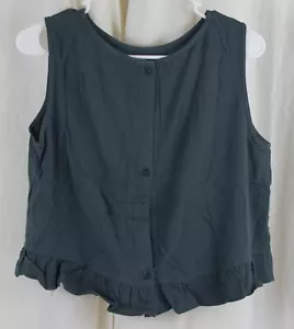 AUTOMET Women’s Summer 2 Piece Outfits Shorts Set Blue Grey Size Medium - Picture 1 of 3