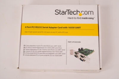 Carte PCI 4 Ports RS232 Startech - Photo 1/4