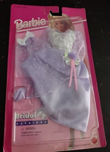Vintage Barbie Bridal Fashions with Purple Shoes 1995 Mattel BRAND NEW SEALED - Picture 1 of 4