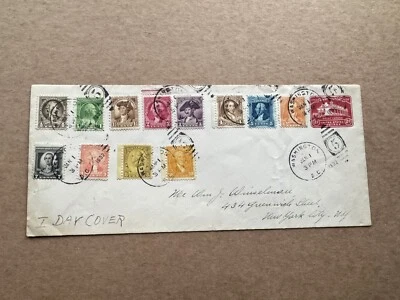 US 1932 Washington Bicentennial FDC Set #704-15 (D) +Stationery w/ Complete Set - Image 1 of 2