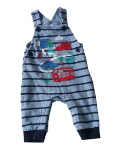 Salopette dinosauri Debenhams bambino 0-3 mesi camion autobus Bluezoo - Foto 1 di 8