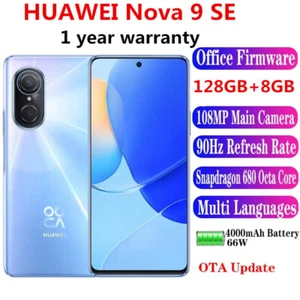 Huawei Nova 9 SE 128GB+8GB Dual SIM 108MP Global Version Smartphone New Sealed - Picture 1 of 13