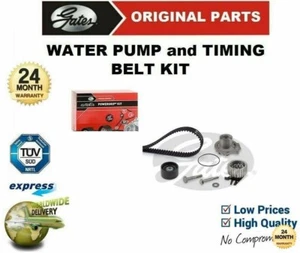 GATES WATER PUMP & TIMING BELT KIT for VAUXHALL ASTRA Mk V 1.9CDTi 2004-2009 - Picture 1 of 4