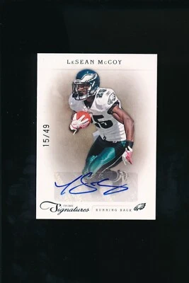 2012 Panini Prime Signatures #112 LeSean McCoy Philadelphia Eagles Auto 15/49 - Image 1 of 2