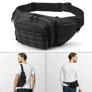 Concealed Carry Fanny Pack Holster Tactical Pistol Waist Pack Bag Gun Holster - Picture 1 of 12