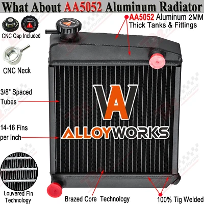 Radiador de alumínio para 1959-1997 Austin Rover Mini Cooper S 850 1000 1275 1100 perfeito estado - Imagem 1 de 4