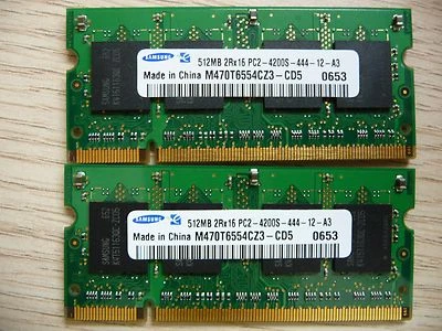 Hynix 1 GB 533 MHz DDR2 Memory (M470T6554CZ3-CD5) Pair of 2 x 512MB - Image 1 of 2