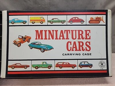 P•Vintage 1966 Mattel Inc. Toymakers Miniature Card Carrying Case Up To 40 Cars — 第 1/4 张图片