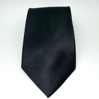 Corbata clásica negra lisa Romario Manzini Foto 1 de 4