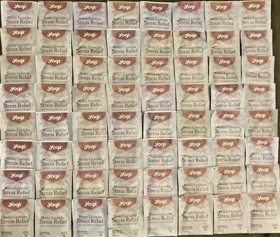 64 чайных пакетика, чай йоги — мед лаванда для снятия стресса, смесь Serenity, органическая - Изображение 1 из 4