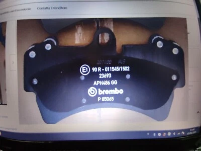 KIT PASTIGLIE FRENI ANT PORSCHE CAYENNE AUDI Q7 VOLKSWAGEN TOUAREG BREMBO P85065 - Imagen 1 de 4