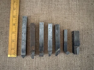 Job Lot Of 7 Various Used Carbide Tipped Lathe Tools - suit Myford Boxford etc. - Picture 1 of 10