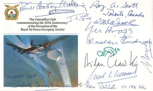 Thirteen WW2 pilots, escapers and SOE agents signed cover - Picture 1 of 1