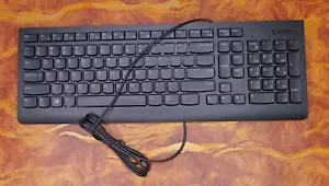 Lenovo Wired USB PC Computer Black Keyboard | EKB-536A SD50L21415 - Picture 1 of 2