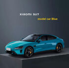 Official Blue 1:18 XIAOMI SU7 Alloy Car Model Diecast Metal Toy Car Vehicle