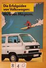 VW MULTIVAN MAGNUM Série spéciale Suisse Prospectus 4 pages 3/1988 D
