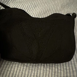 VINTAGE 1960’s "CORDE" BROWN RAYON HANDBAG PURSE EUC 9” X 6” Rare - Picture 1 of 9