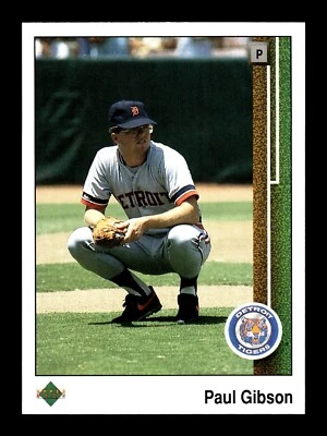 PAUL GIBSON ⚾ 1989 Upper Deck Baseball #47 Detroit Tigers - Image 1 of 2